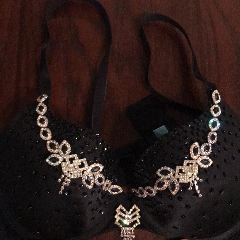 Rhinestone and beaded Marciano bra